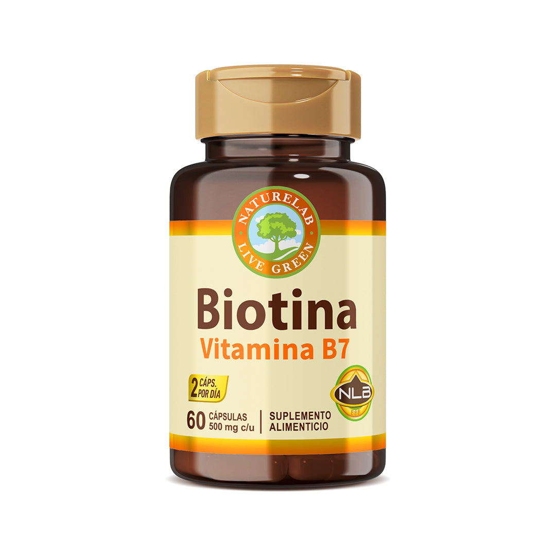 Biotina Vitamina B7 Naturelab® 60 Cápsulas