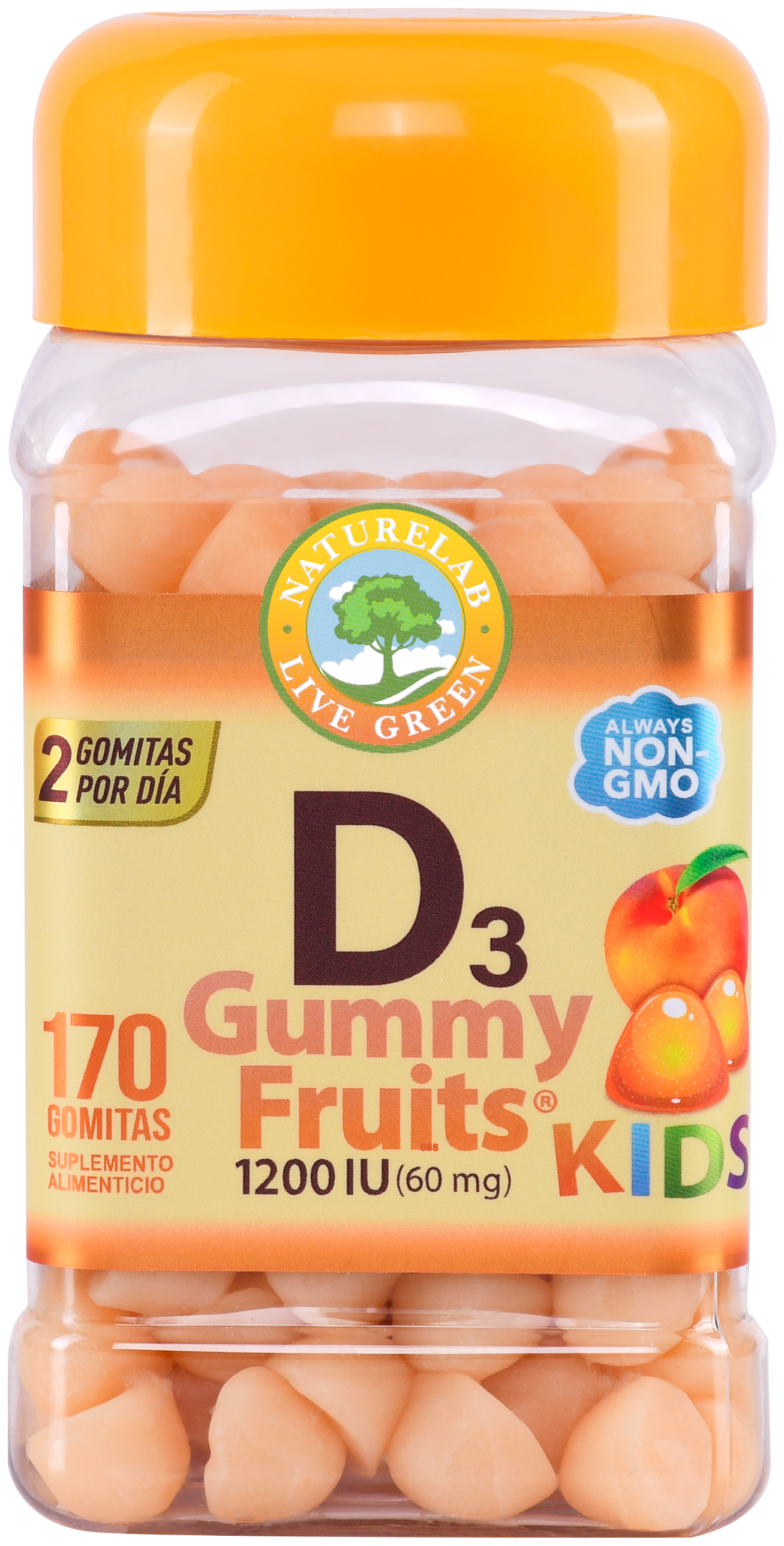 D3 KIDS Gummy Fruits® Naturelab® 170 Gomitas