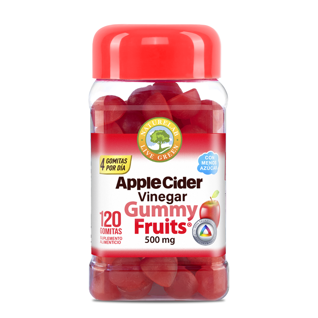 Vinagre de Sidra de Manzana Gummy Fruit® Naturelab® 120 gomitas