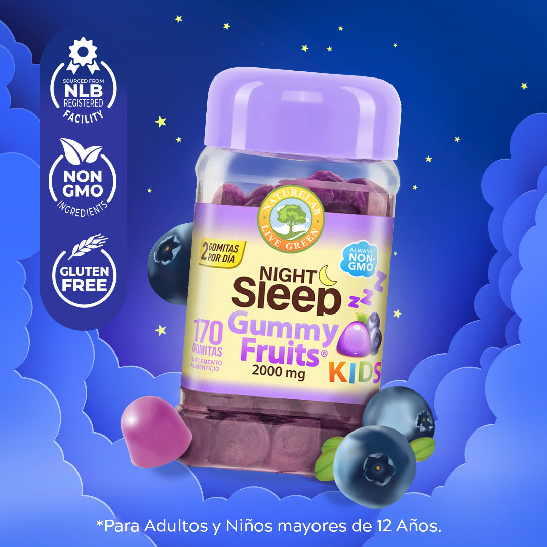 Night Sleep KIDS® Gummy Fruits® Naturelab® 170 Gomitas
