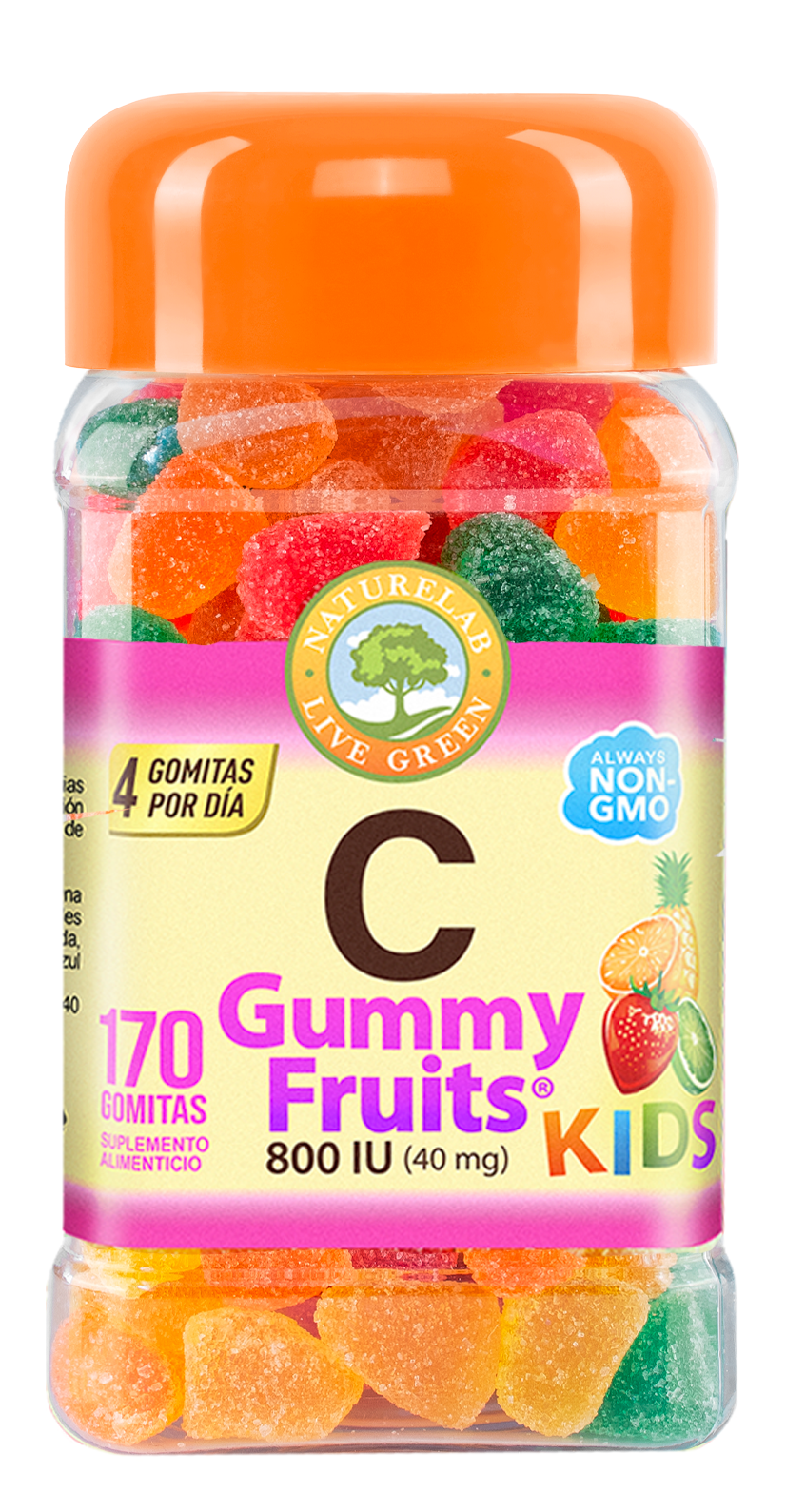 C Gummy Fruits® Naturelab® C KIDS 170 Gomitas