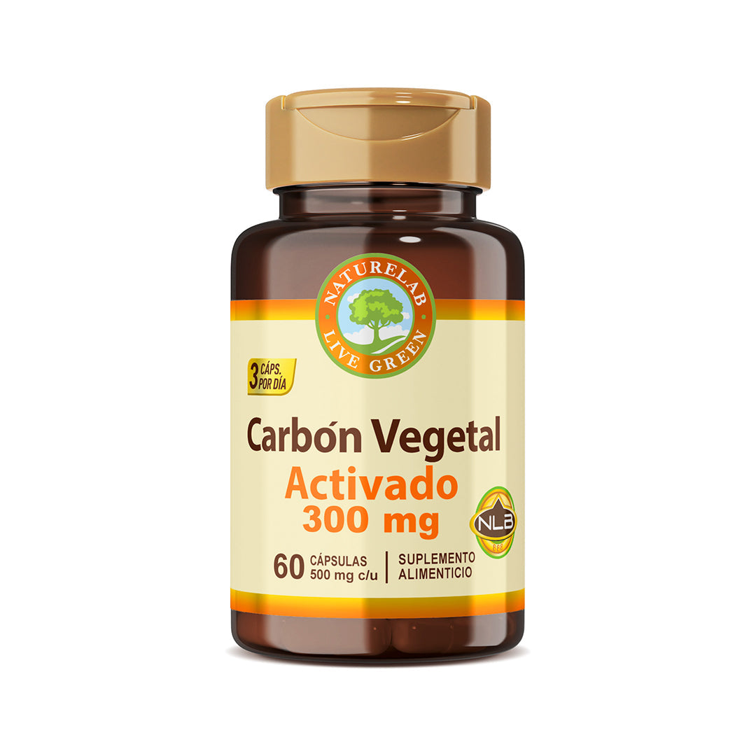 Carbón Vegetal Activado Naturelab® 60 Cápsulas