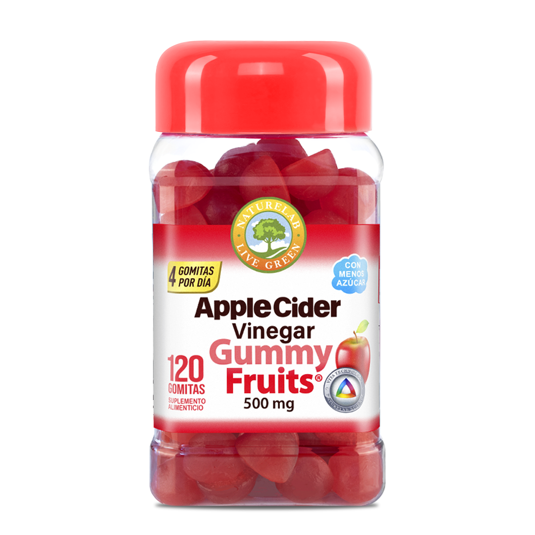 Vinagre de Sidra de Manzana Gummy Fruit® Naturelab®  120 gomitas