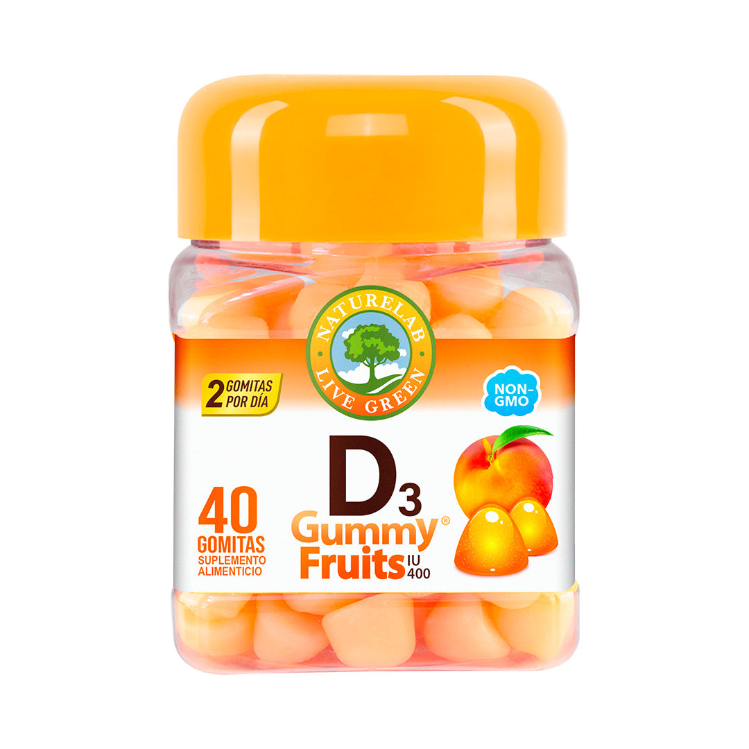 D3 Gummy Fruits® Naturelab® 40 gomitas