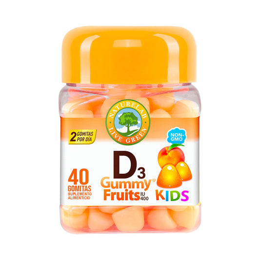 D3 KIDS Gummy Fruits® Naturelab® 40 Gomitas