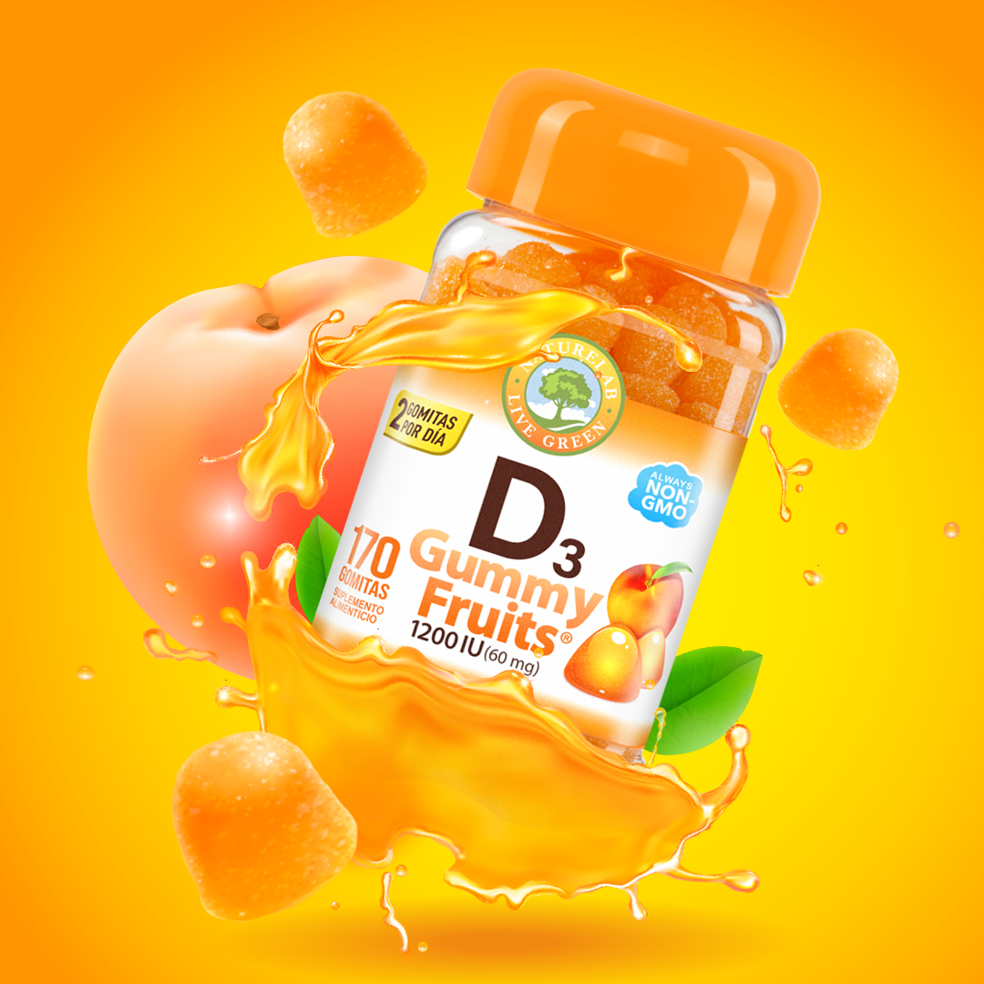 D3 Gummy Fruits® Naturelab® 170 Gomitas