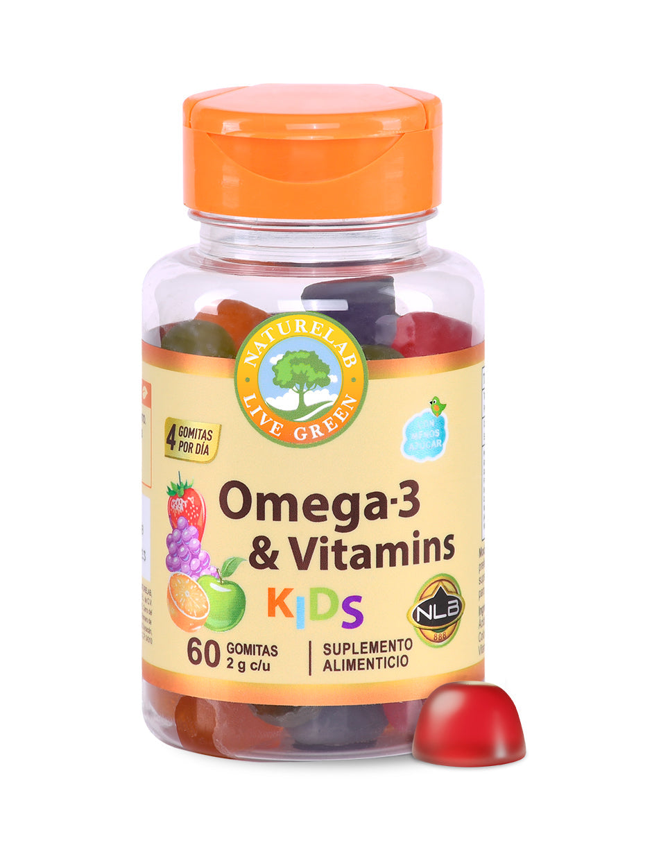 OMEGA-3 & Vitaminas KIDS® Naturelab® 60 Gomitas