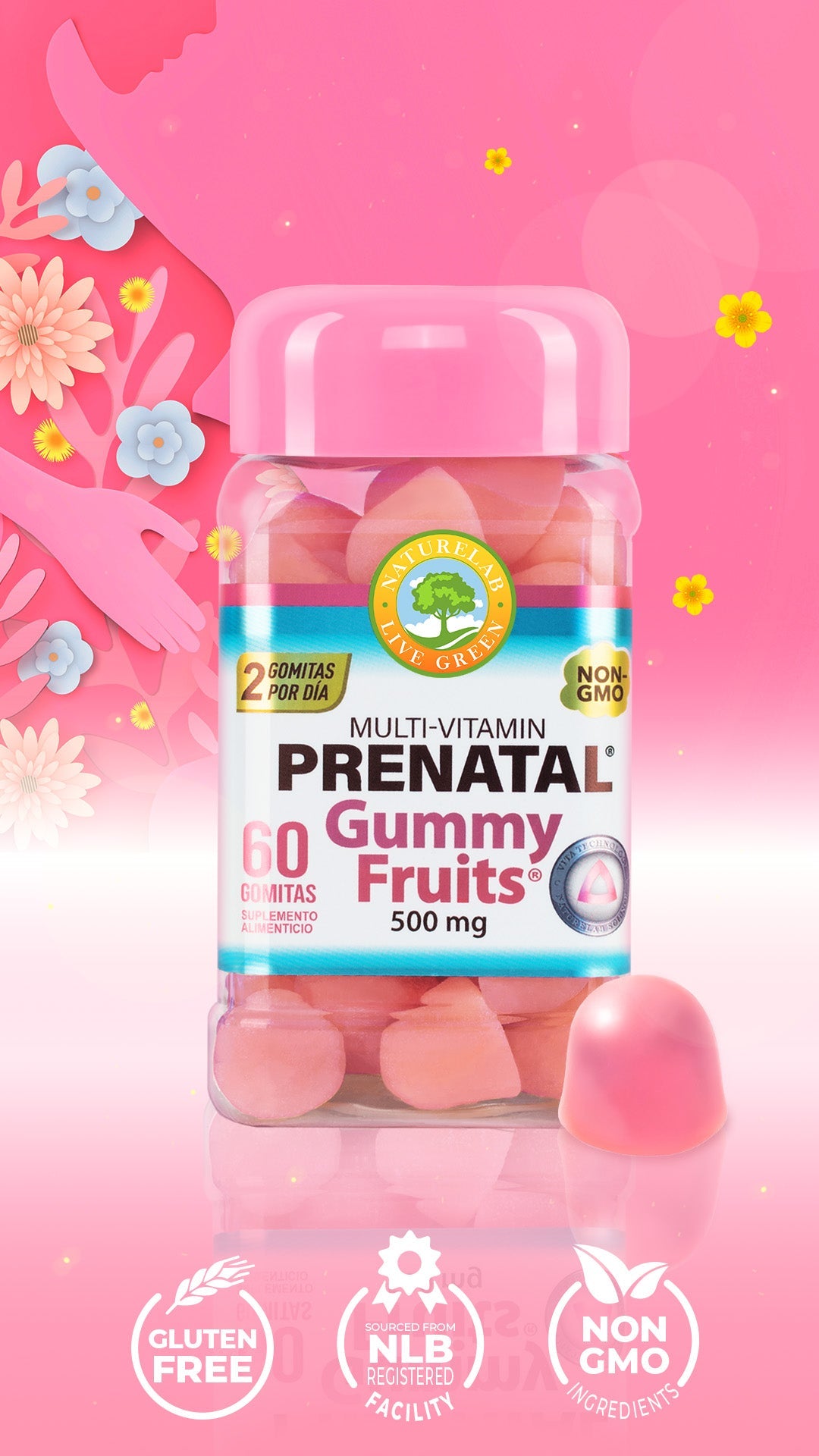 Prenatal® Gummy Fruits® Naturelab® 60 Gomitas