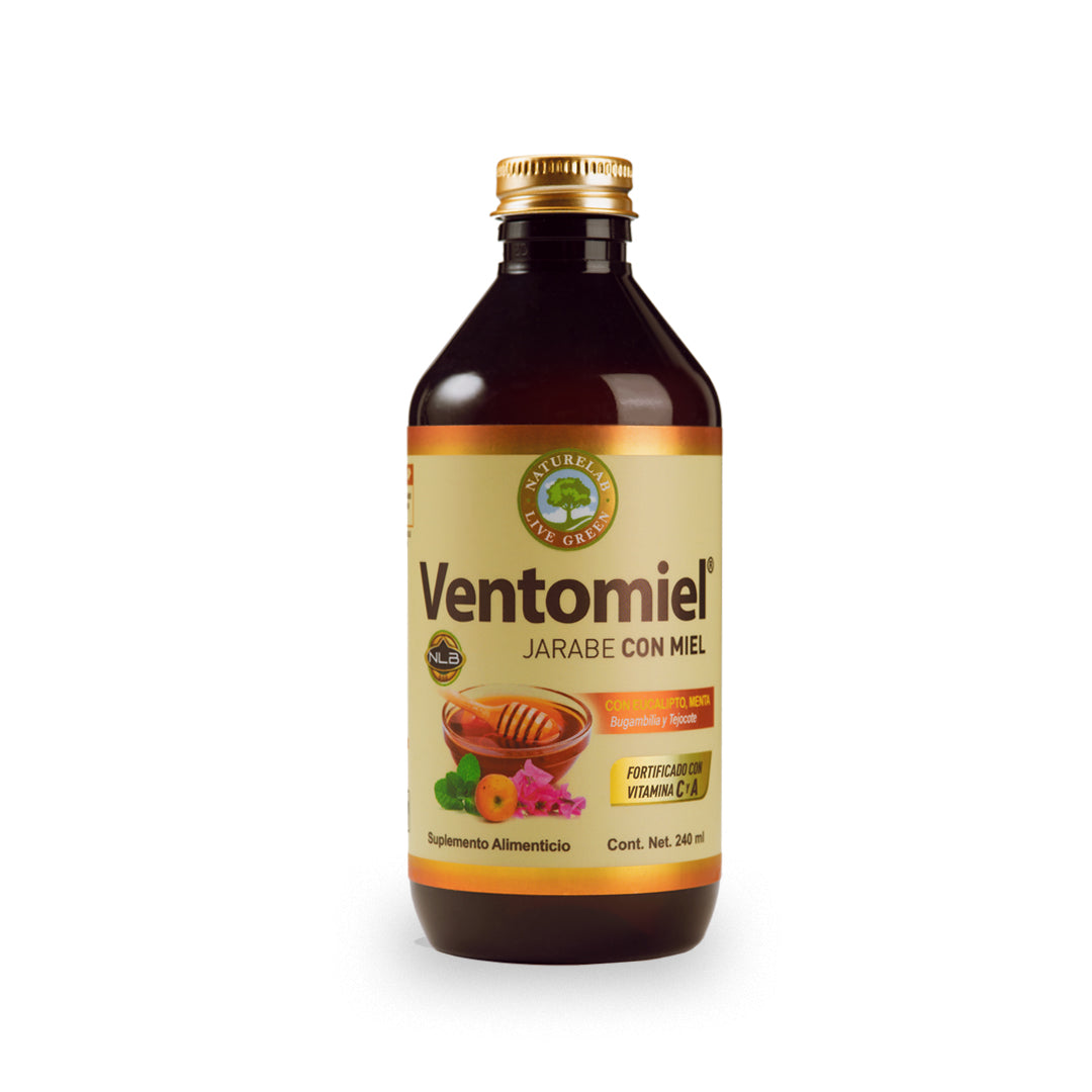 Ventomiel® Jarabe con Miel + Eucalipto y Menta Naturelab® 240ml