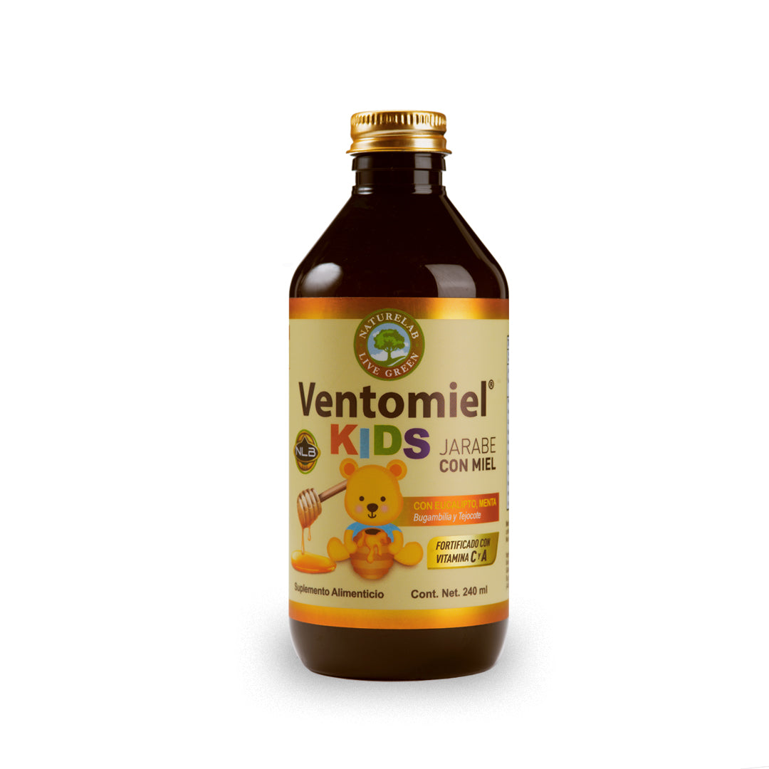 Ventomiel Jarabe con Miel + Eucalipto y Menta Naturelab® KIDS® 240ml